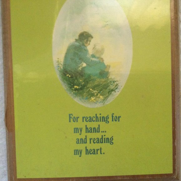 Thank you Dad wood plaque wall hanging new 21cm x13cm x 2 cm - Picture 5 of 6